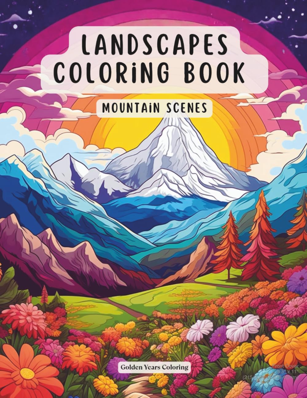 Landscape Coloring Book – Mountain Scenes: Detailed Mountain Views, Forest Trails and Scenic Nature Landscapes for Adults Who Love Challenging ... (Easy Landscape Coloring Book for Adults)