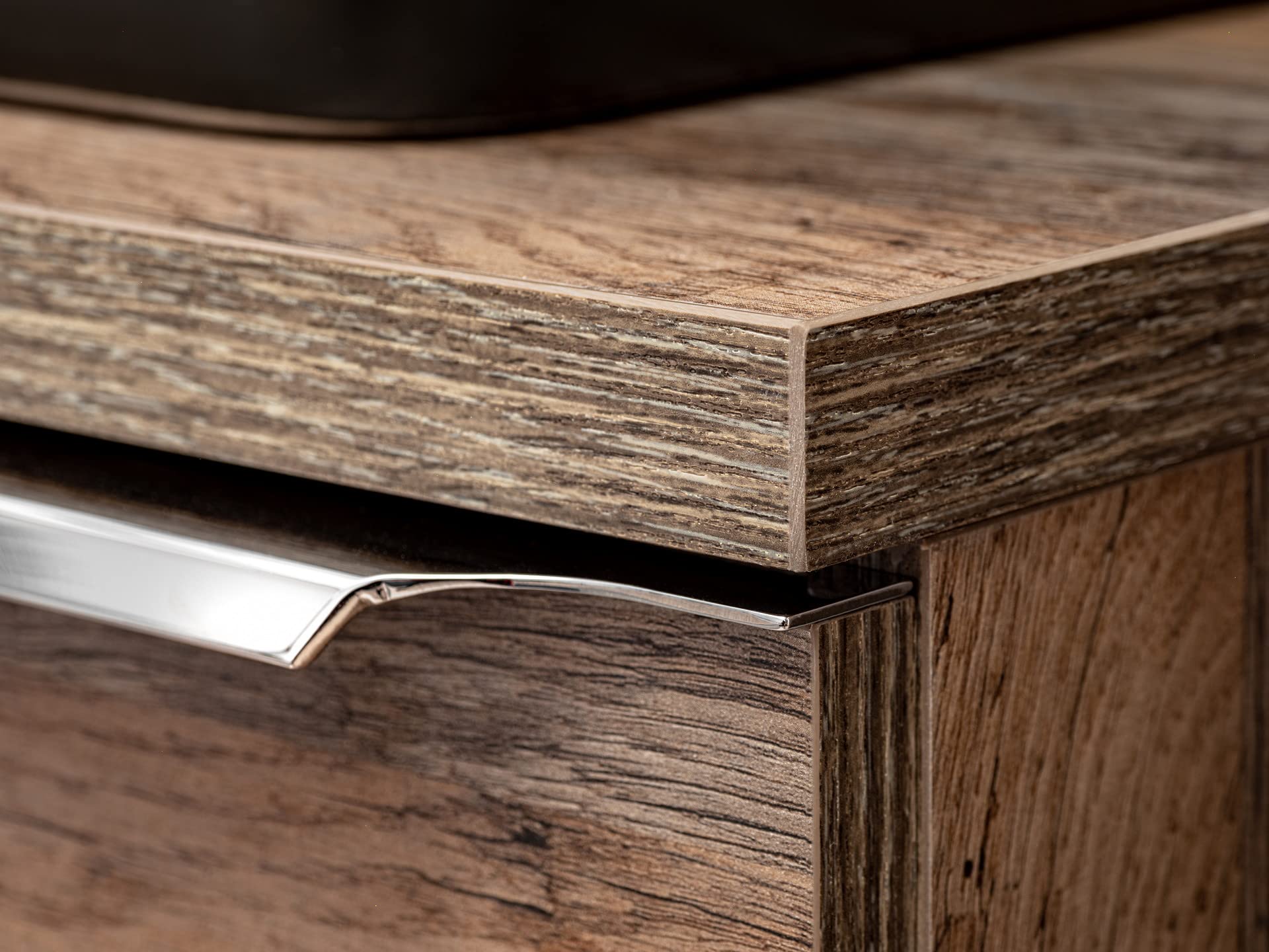 Mebel umywalkowy 80 cm Santa FE Oak, Mebel umywalkowy z blatem, wiszące meble łazienkowe, Nowoczesne meble łazienkowe, kolor dąb Santa fe (bez blatu roboczego)