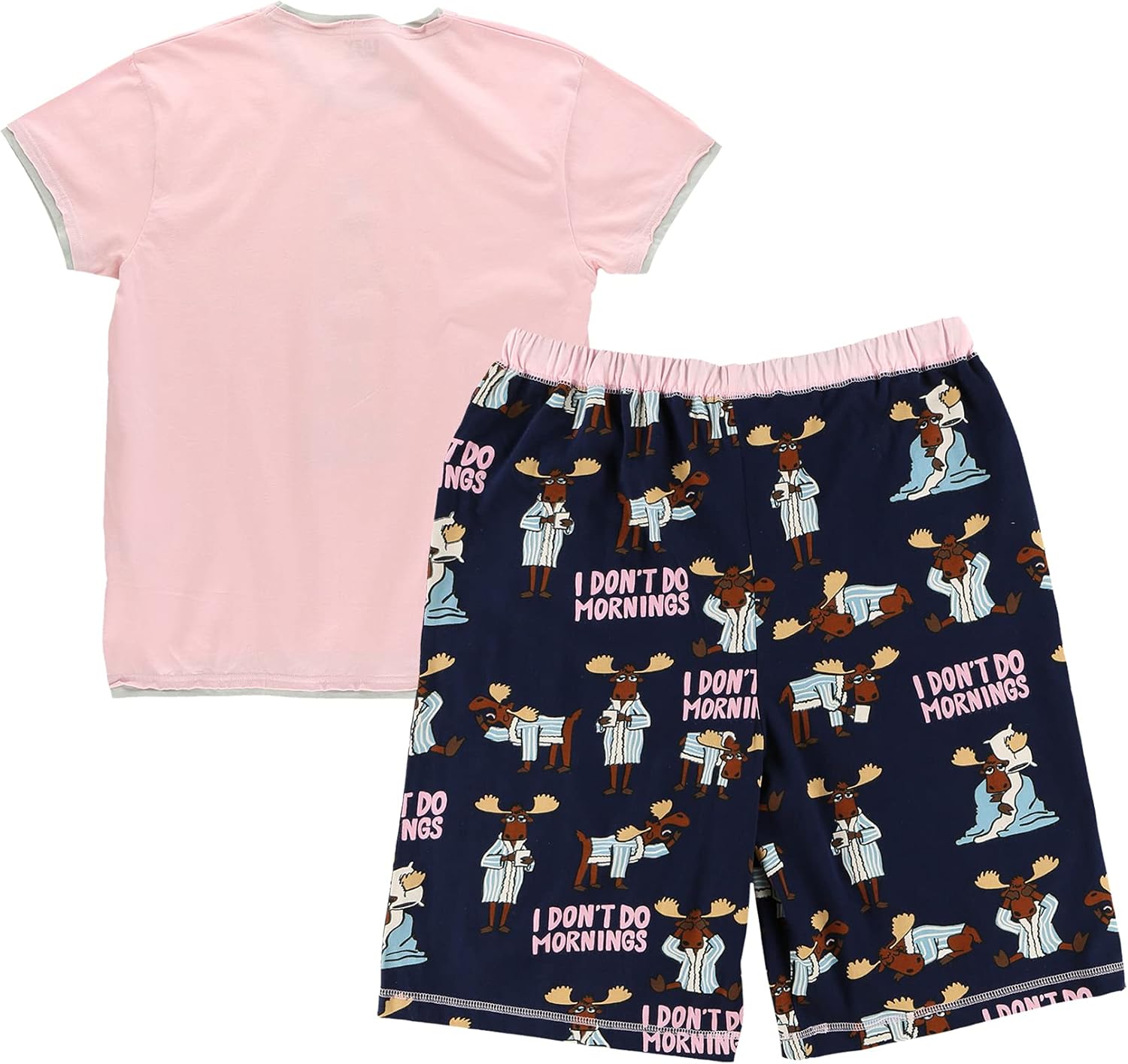 Lazy One Bermuda Short and T-Shirt Set, Cute Pajama Lounge Set for Women, Summer Loungewear - Image 5