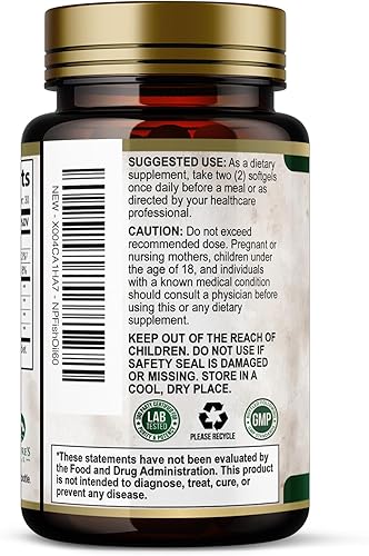 Miniatura 8 de Pastillas de aceite de pescado Omega 3 de 2400 mg – Suplementos de aceite de pescado Omega 3 de triple fuerza – Los mejores ácidos grasos EPA y DHA