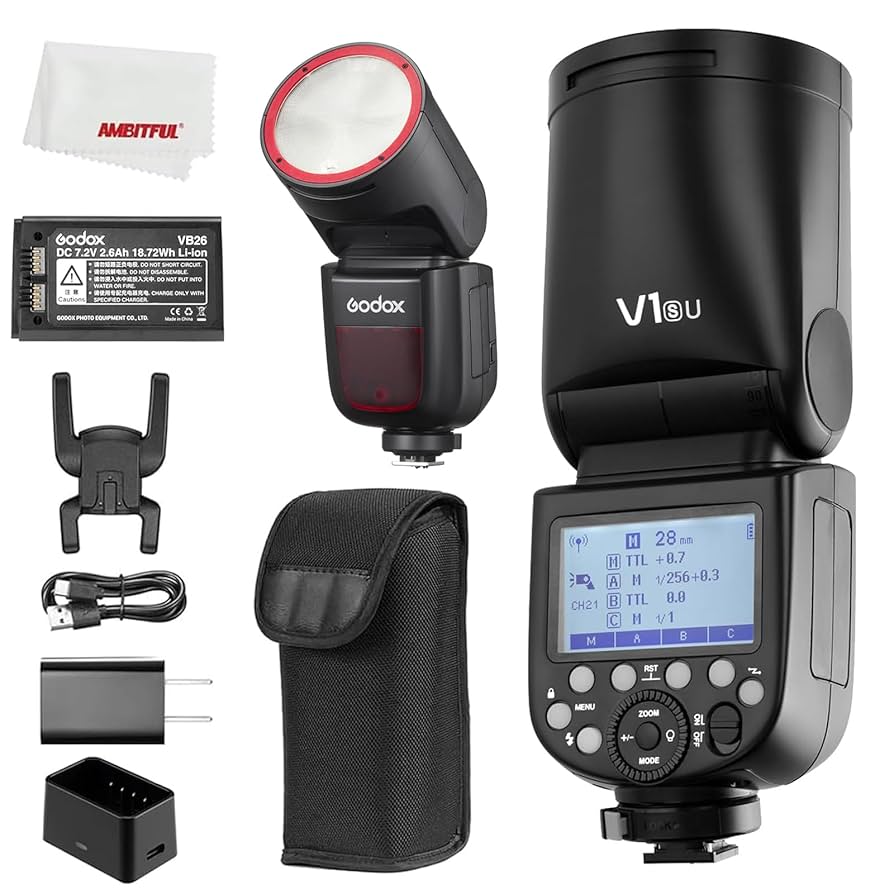 Amazon.com : Godox V1 V1S V1 S V1-S Sony Flash, 76Ws 2.4G