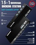 WAVLINK Pro Dual 4K@60Hz Docking Station for Laptop Dual Monitor | USB 3.0/USB-C Laptop Dock for Mac(M1/M2/M3/M4/M5/Neo) & Windows | 2 HDMI/DP Monitors, Gigabit Ethernet, 6 USB 3.0