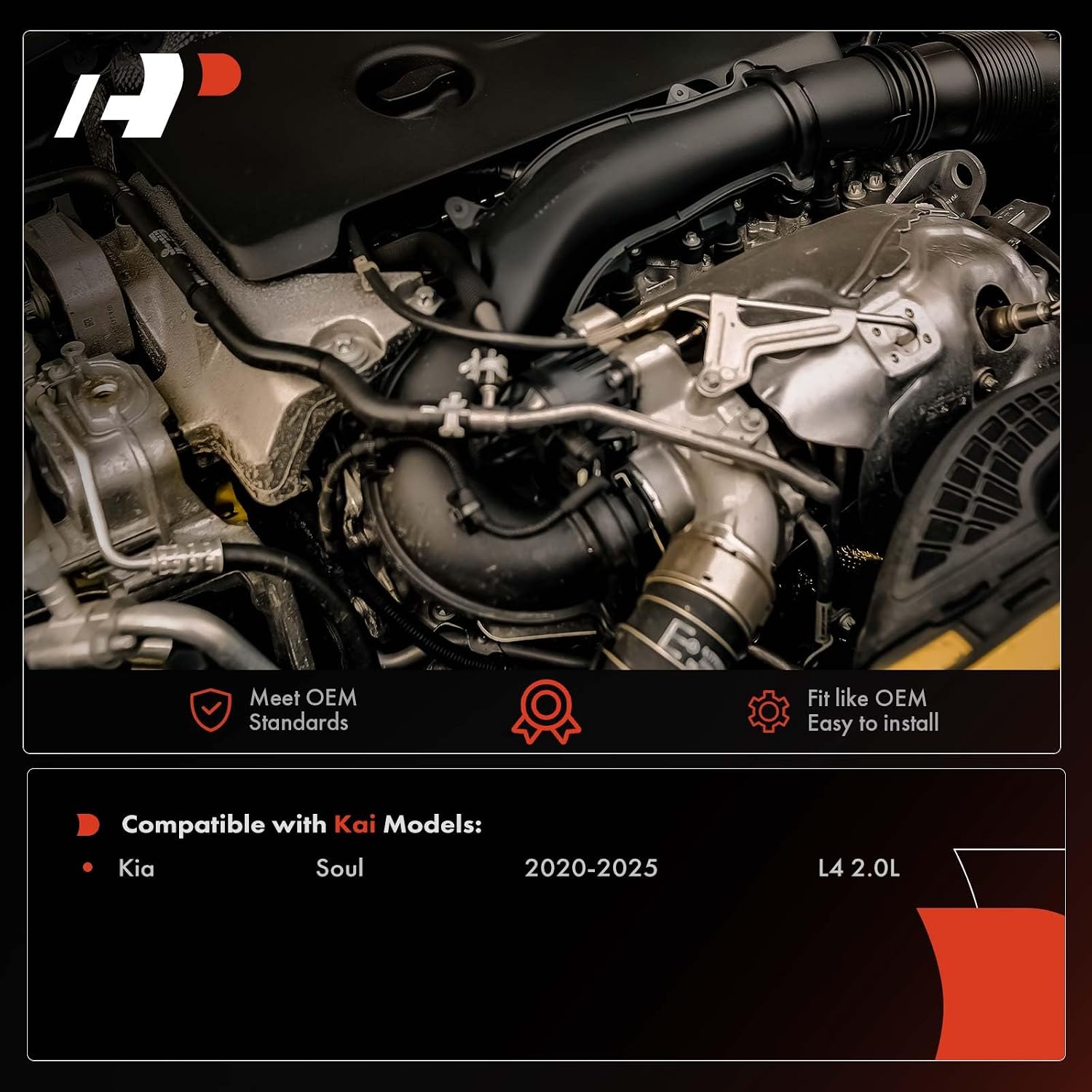 A-Premium Air Conditioning A/C Suction and Liquid Line Hose Assembly Compatible with Kia Soul 2020-2025, L4 2.0L