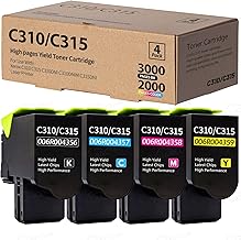 SANCTink Cartouche de Toner Compatible pour Xerox C310 C315 - 006R04356 006R04357 006R04358 006R04359 - Pour Imprimante Laser C315DNI C310DNI C310D (C/M/Y/BK, Lot de 4)