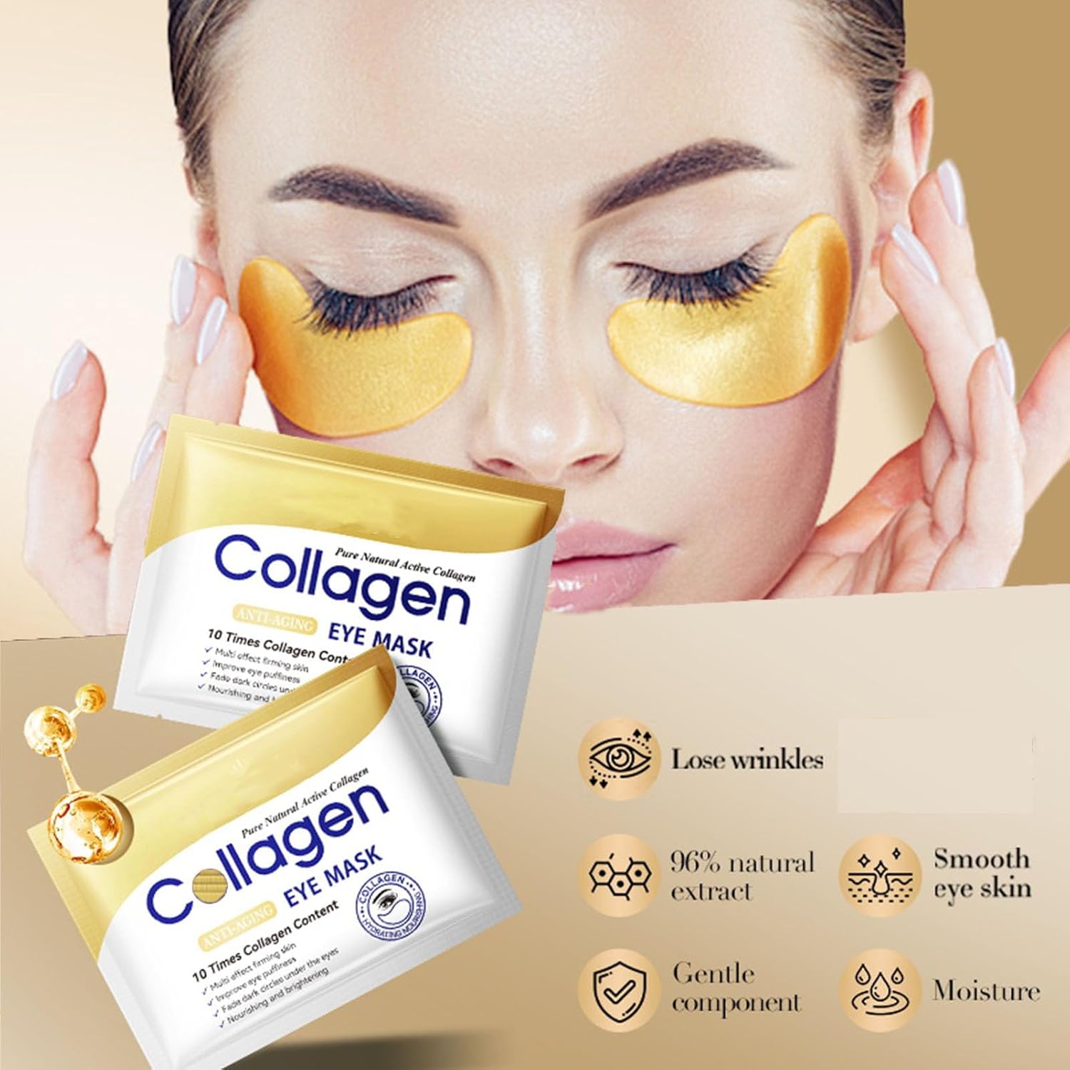 Collagen face wash sets for women, 13 Pcs Skin Care Set , Facial Kit with Facial Cleanser Toner Eye Cream Face Serum Face Cream Face Mask Eye Mask - Image 8