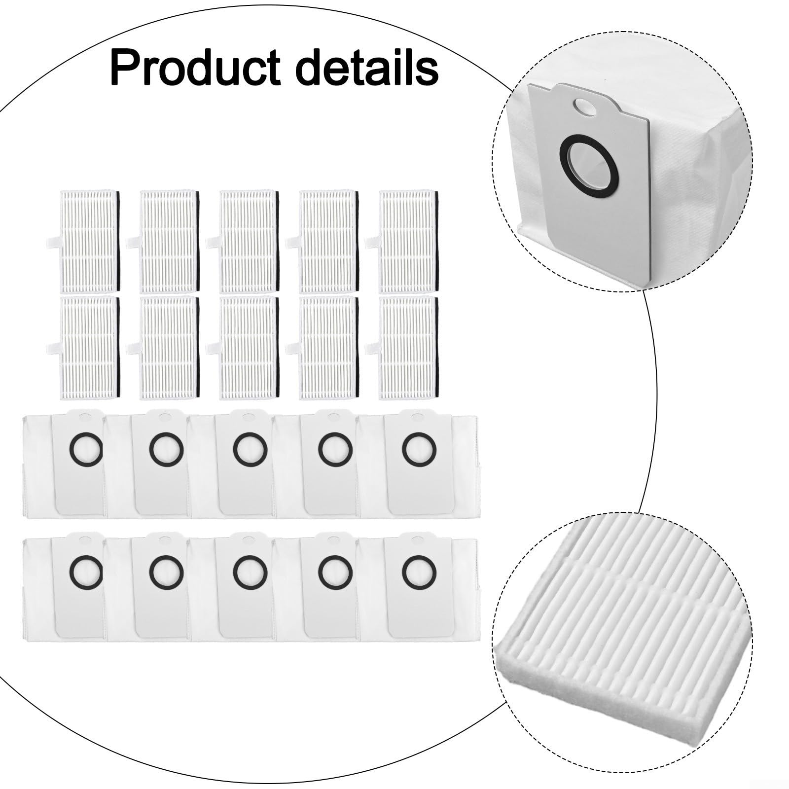 Kit de sacs à poussière pour Cecotec pour aspirateurs Conga 9590/9990/10090