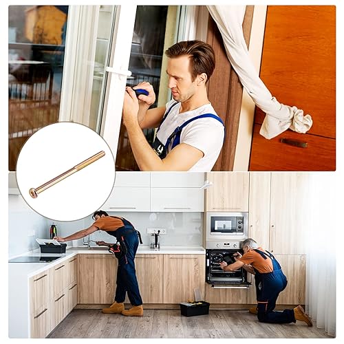 Miniatura 4 de METALLIXITY Tornillos de máquina de cabeza hexagonal (M8x130mm), 5 unidades, tornillos de media rosca de acero al carbono, para maquinaria, muebles,