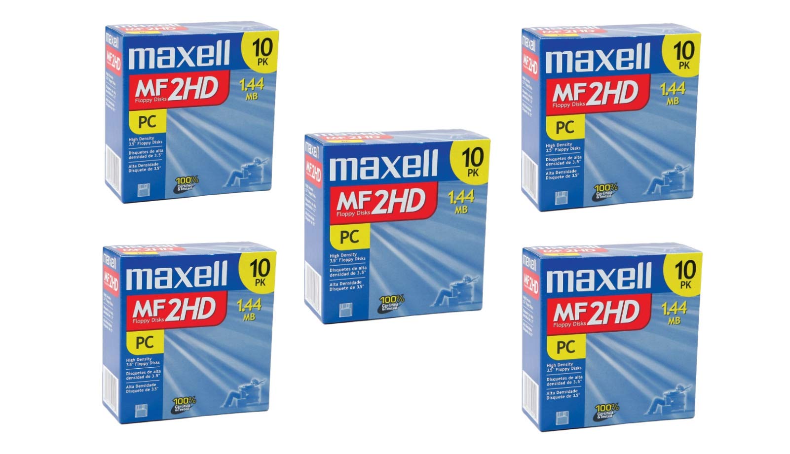 Maxell MF 2HD - 50 x Floppy Disk - 1.44 MB - PC - storage media