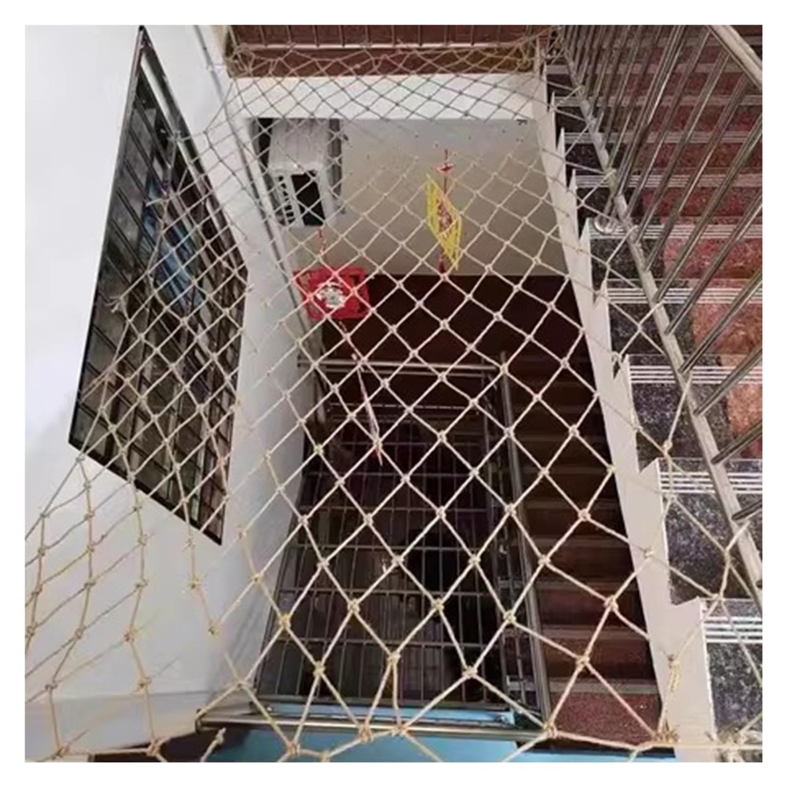 UHEKC Red Seguridad Al Aire Libre de La Barandilla, Barandilla Jardinería Red Decorativa Protectora, 6mm Espesor Malla Decorativa Resistente Al Desgaste (Color : 6cm Mesh, Size : 10x10m(33x33ft))