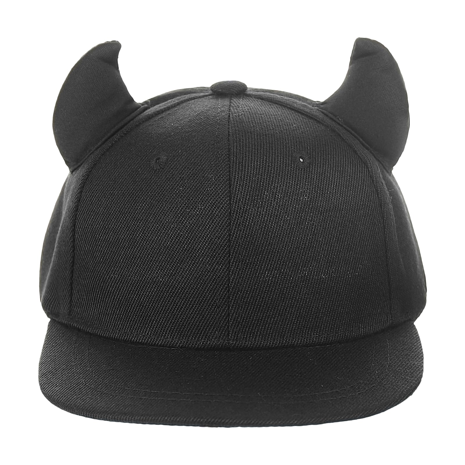 JIAHG Gorra de béisbol para niños, gorra de béisbol para niñas, gorra ajustable para niños, con decoración de cuerno de diablo, gorro de verano para escuela, deportes al aire libre