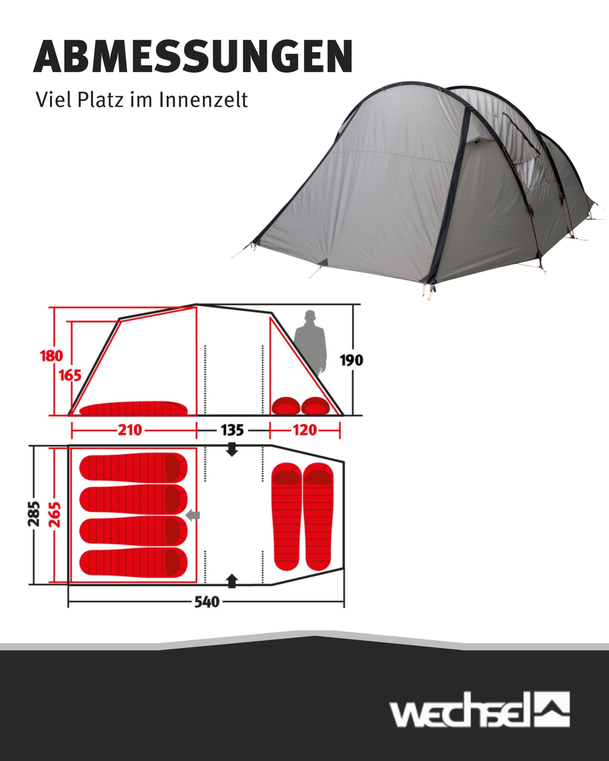 Wechsel Cirrus 6 TL Tunnelzelt