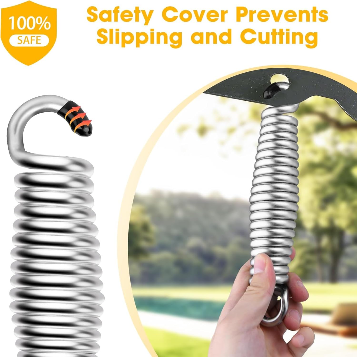 Zheigaoxea 1 Pack Porch Swing Springs, Premium Stainless Steel Heavy Duty Springs - Image 3
