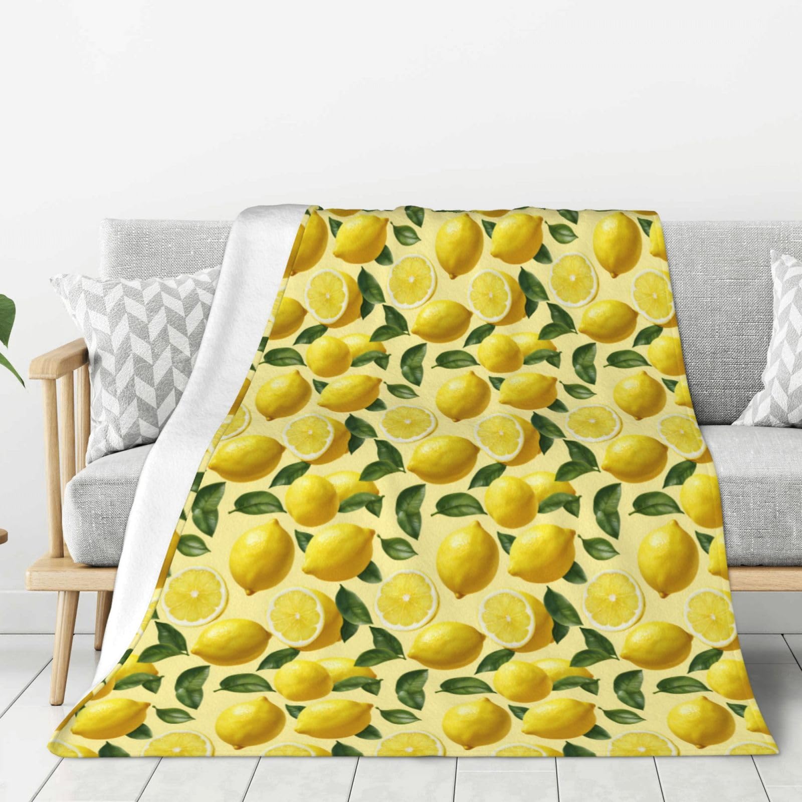 Couverture de camping jaune citron épaisse pour nuits fraîches