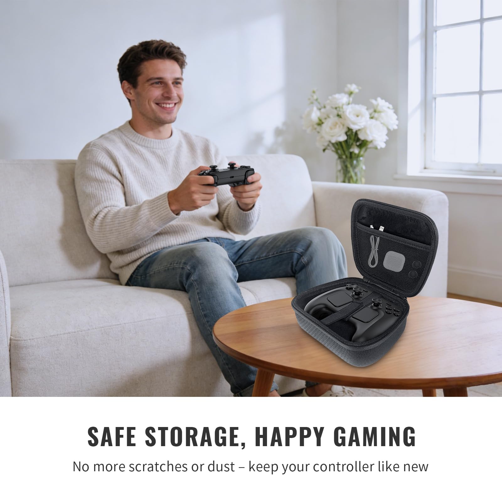 Custodia universale per controller compatibile con Steam Machine/PS5/Nintendo Switch/Xbox Series e altri, custodia da viaggio, custodia protettiva rigida per il trasporto