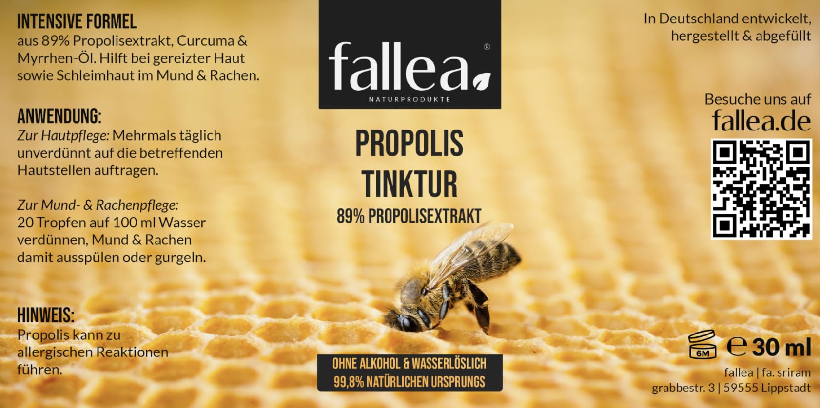 fallea Propolis Tinktur 30ml (30ml 5er Pack (10% Rabatt))