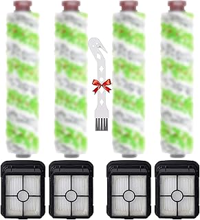 for Bissell CrossWave Pet Pro 2306A CrossWave 1785 Series Replacement Parts 4 Pack 2460 Multi-Surface Pet Pro Cleaner Brush Rolls Tangle-Free+4 Pack 1866 Vacuum Filters Part 1613568 1608684