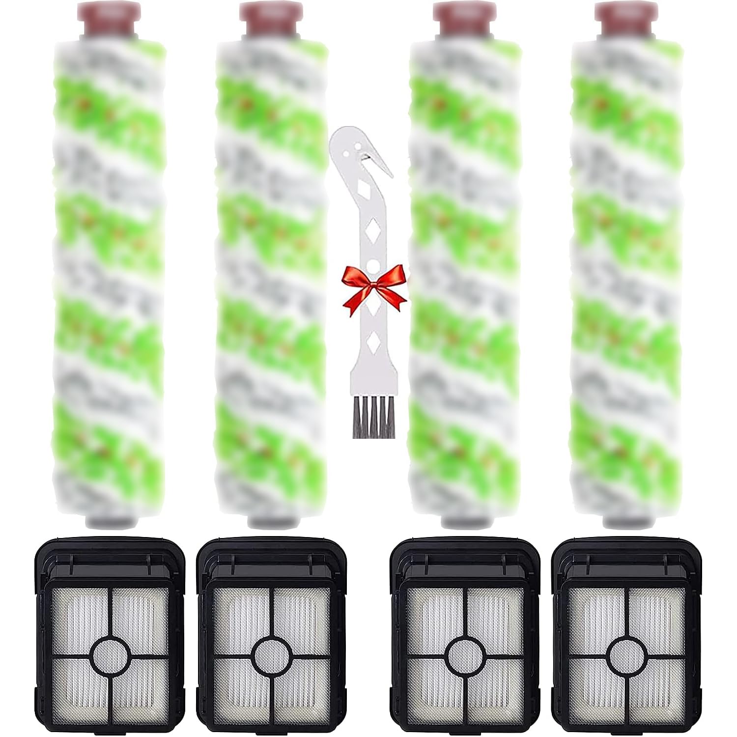 Voor Bissell CrossWave Pet Pro, vervangende onderdelen 2306A & CrossWave 1785-serie, 3X 2460 Multi-Surface Pet Pro borstelrollen 3x1866 stofzuigerfilters 1x schone borstel, vergelijk met deel