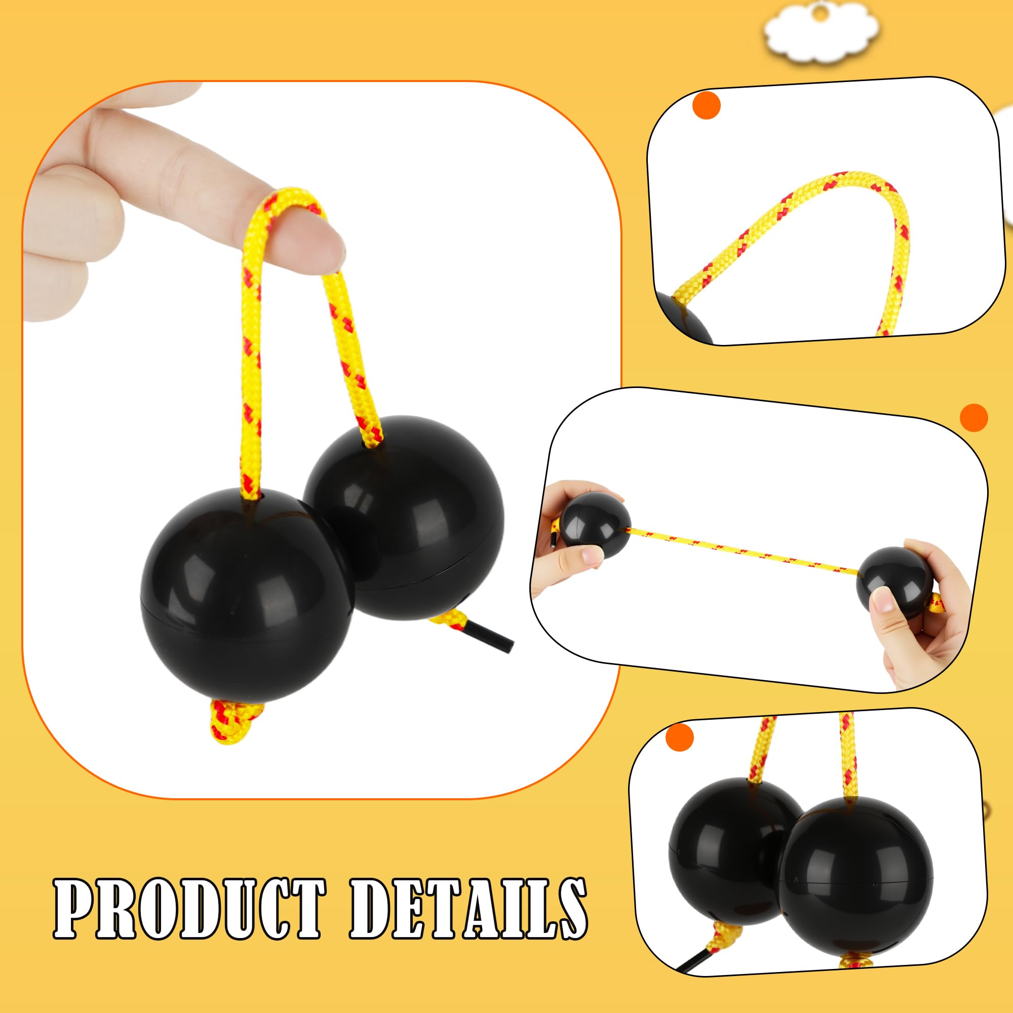 6 Pcs African Rhythm Sand Ball Aslatua Rhythm Shakers Kashaka Percussion Instruments for Beginners Performances - Image 3