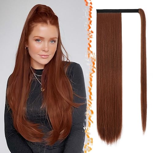 Miniatura 32 de BARSDAR Short Straight Ponytail Extension - 14 Inch Drawstring Black Ponytail Hair Extensions for Women - Synthetic Fake Pony Tails Hairpieces Clip