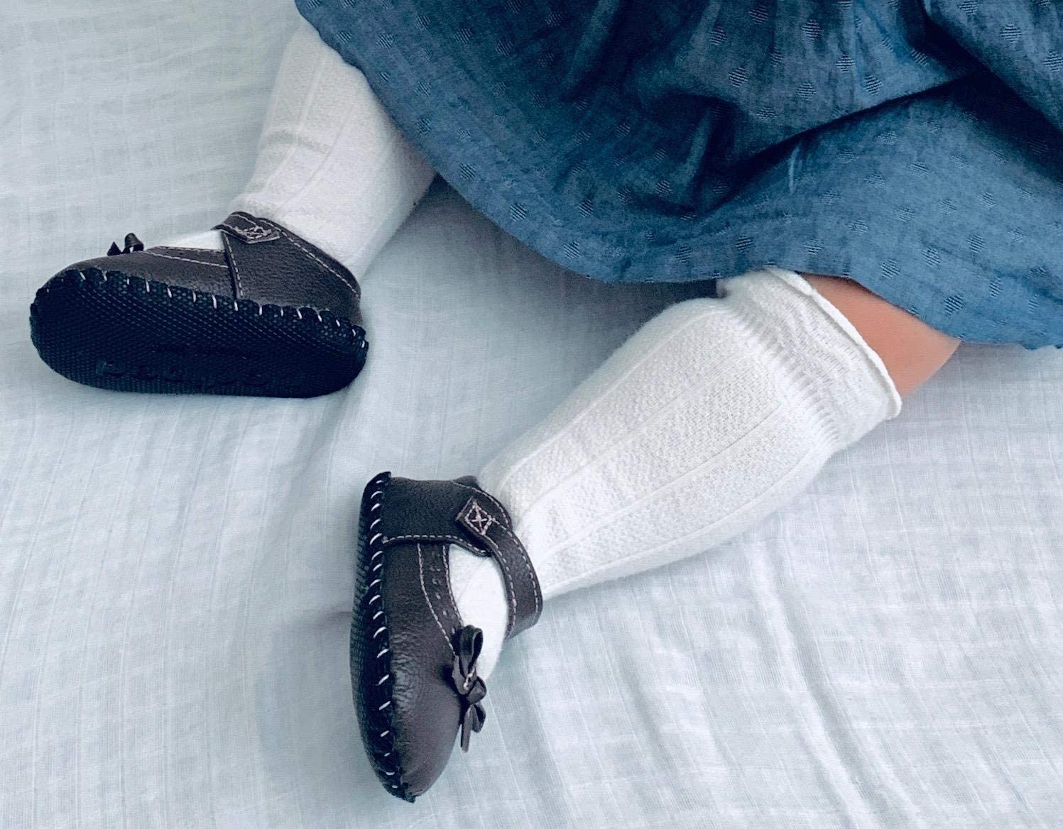 Bebé Niñas Calcetines Altos Tubo Algodón Lindo Medias Paquete de 5 Largos Unisex Infantes Niño Calcetines Medias Bebé Regalos - - 12-36 meses