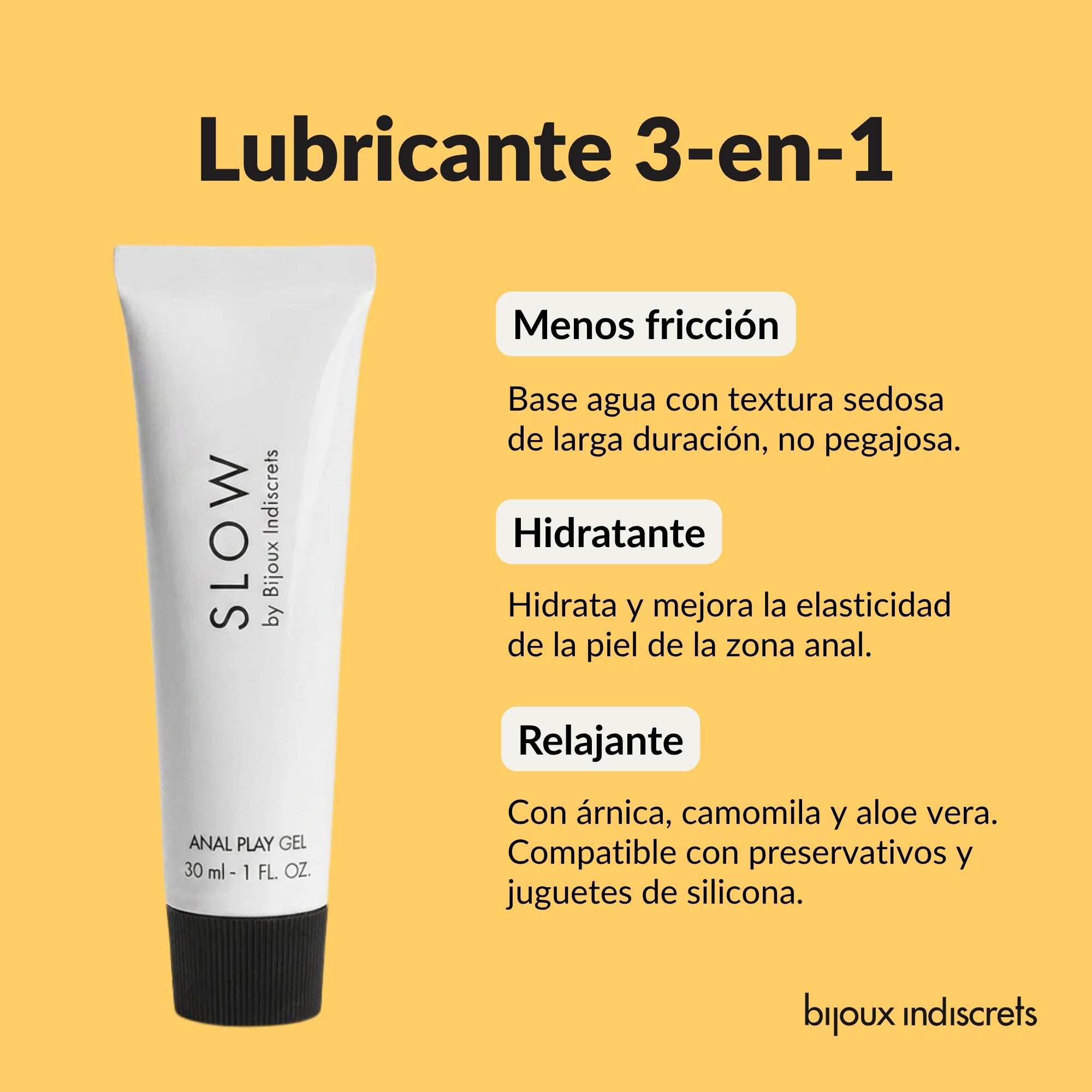 Kit Lubricante Anal Base Agua y Aceite Calmante Reparador Pack 2 en 1 con Arnica Aloe Vera y Manzanilla Antes y Después Hidratación Íntima Parejas Dilatador Masaje Erótico 30ml+15ml