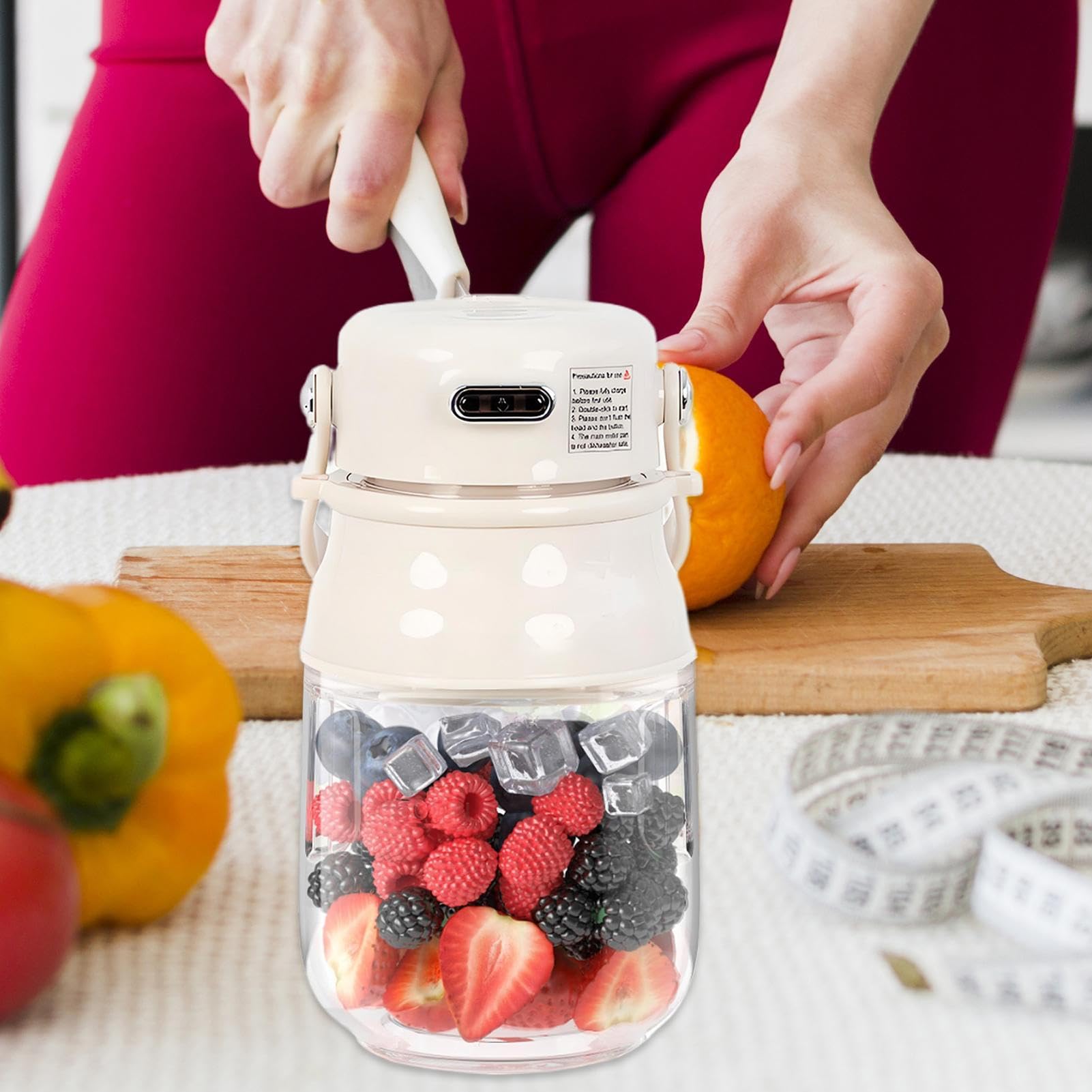 Blender akumulatorowy Elektryczny Mały Shaker Mikser Do Koktajli | Osobisty Blender Kubkowy Sokowirówka Koktajle Proteinowe Kawa Sok Napoje Na Podróż Dom Kuchnia Kemping Piknik Plaża