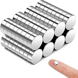 60 Pack 6×2mm Small Neodymium Magnets for Crafts, Small Magnets Mini Magnets Round Magnets, Strong Small Neodymium Magnets for Refrigerator, DIY, Building, Crafts and Kitchen Cabinet, Office Magnets