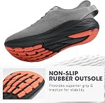 JOINFREE Homme large orteil boîte chaussures de marche Slip-on léger Coussioned Non Slip Sneakers Respirant Mode Athlétisme Chaussures pour la course, Gym & Port quotidien