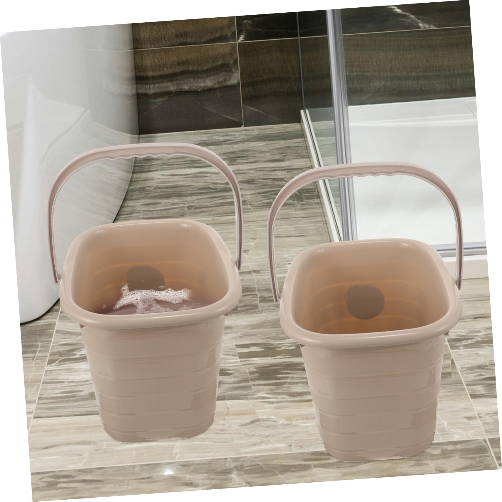 BESTYASH Secchio in Plastica 11l con Manico, Portatile e Multiuso per Casa e Vernice, Facile da Versare e Trasportare