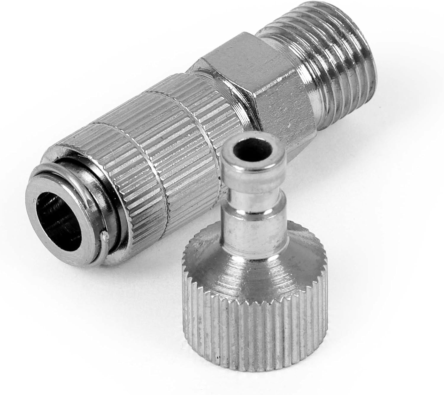 Wiltec Airbrush Quick Coupling 3/8"" Hose with 3/8"" Male Thread Air Hose, silver colours, 34011