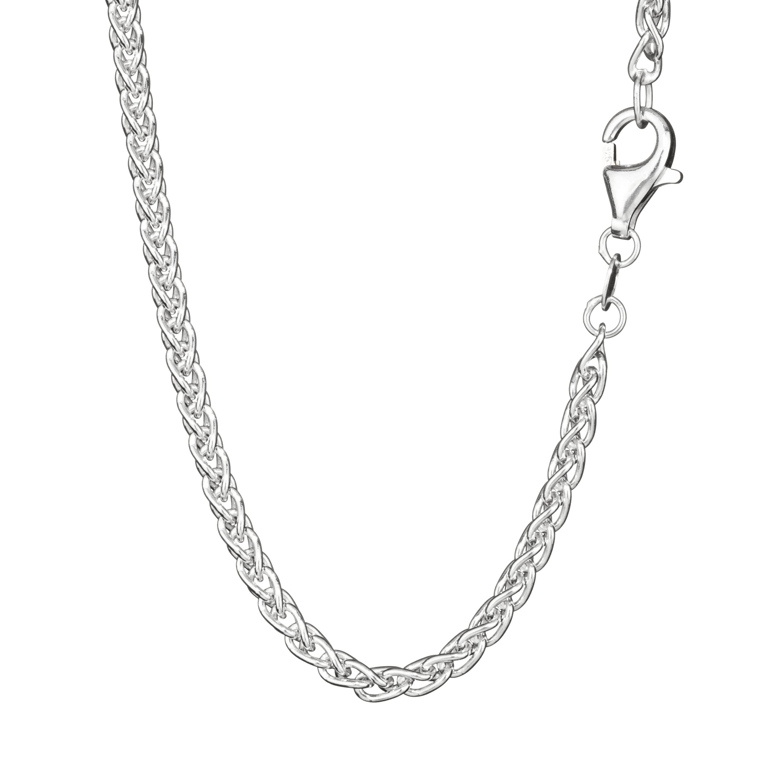 NKlaus Collana Donna In Argento 925 – Catena A Cavo Tonda 70 Cm Larghezza 2,4mm (Modello 6917)