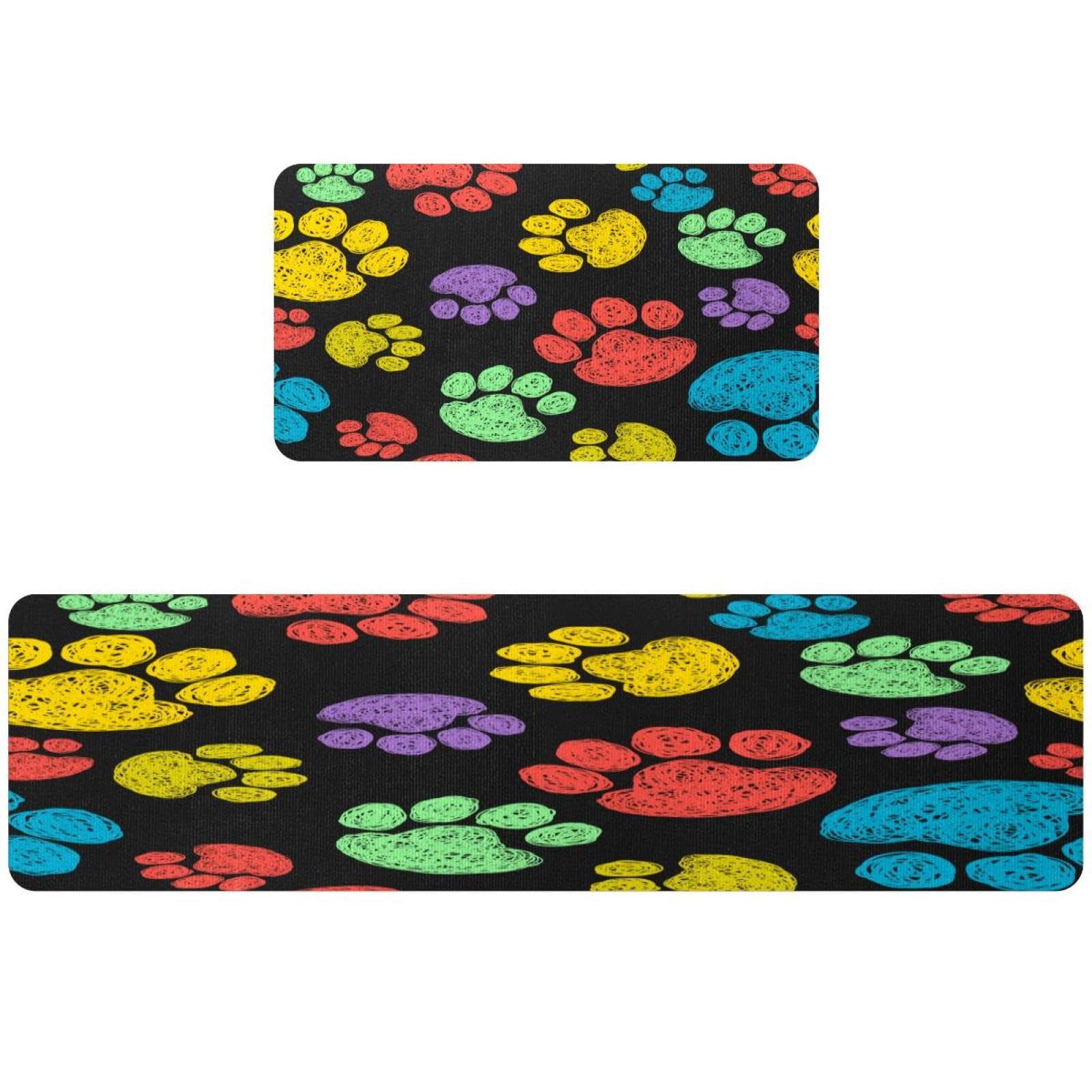 Alfombra absorbente lavable VAPOKF 2 alfombrillas de cocina antideslizantes para pasillo