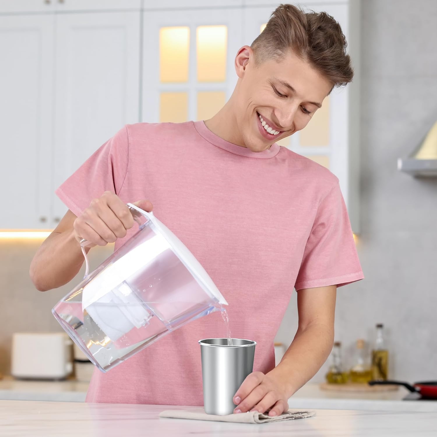 Ruisita Resinta 10 Pieces 8 Ounce Stainless Steel Cups Metal Pint Cups Shatterproof Drinking Glasses for Kids or Adults (8 oz) - Image 6