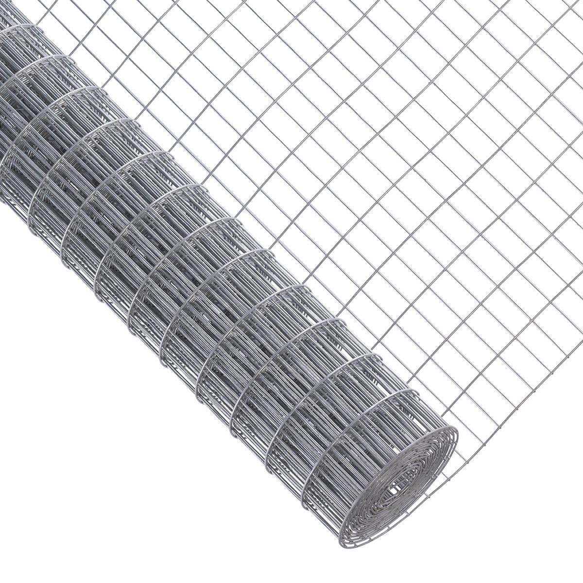 Garmix Marderzaun Verzinkt Maschendraht 4-Eck Drahtgitter 25x50mm (100cm x18m, 2,1mm)