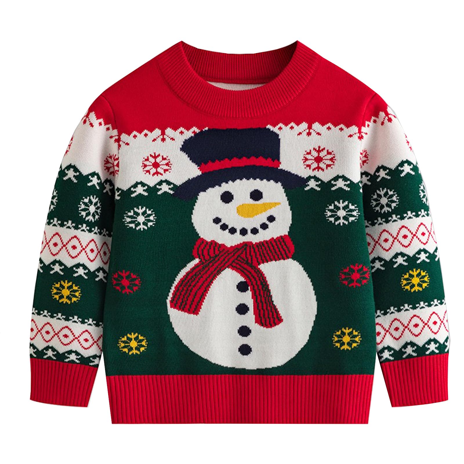 Ugly Christmas Sweater for Girls Funny Xmas Knit Pullover Shirts Kids Child Holiday Jumper Tops Outfit 2-14 Years