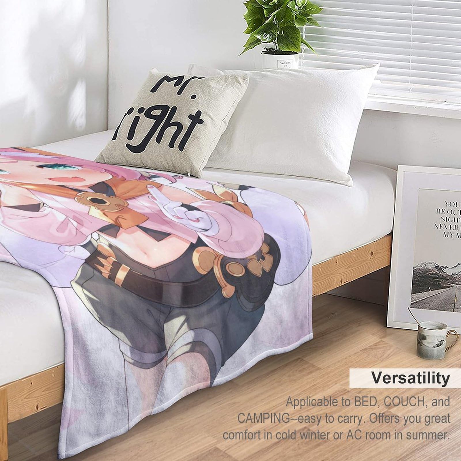 原神　ブランケット Amazon｜原神-ピンクの髪の蛍ブランケット 毛布40