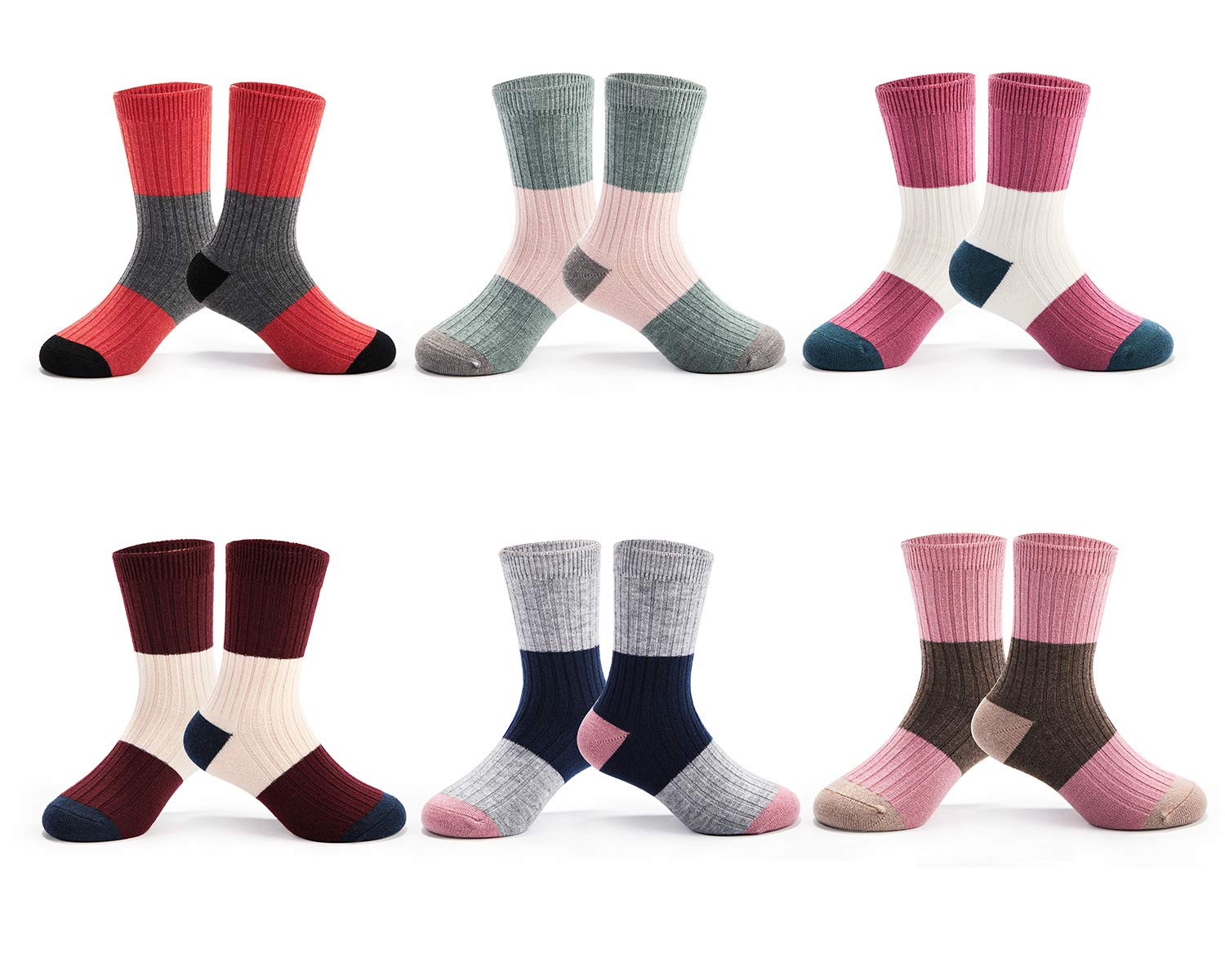 Calcetines térmicos de algodón para niñas, calcetines cálidos de invierno gruesos para niñas