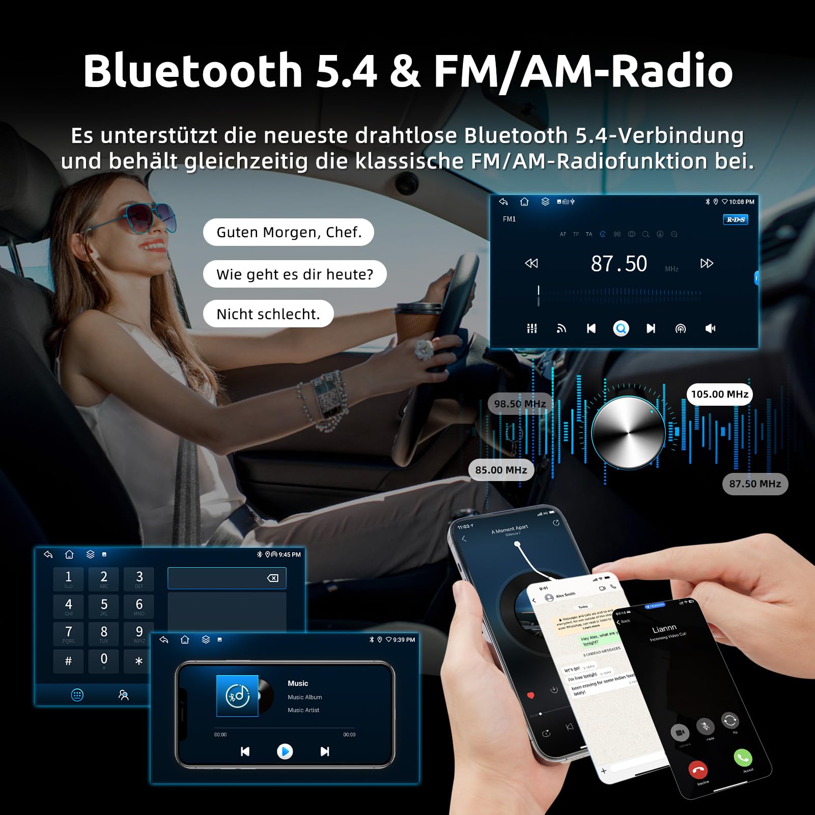 ESSGOO True 4+64G Drahtloses Autoradio und Android Auto CarPlay Für Vauxhall Opel Corsa C/D Zafira B Astra G/H Meriva Signum Combo mit 7 Zoll Touchscreen Bluetooth FM RDS AM GPS WiFi - 3