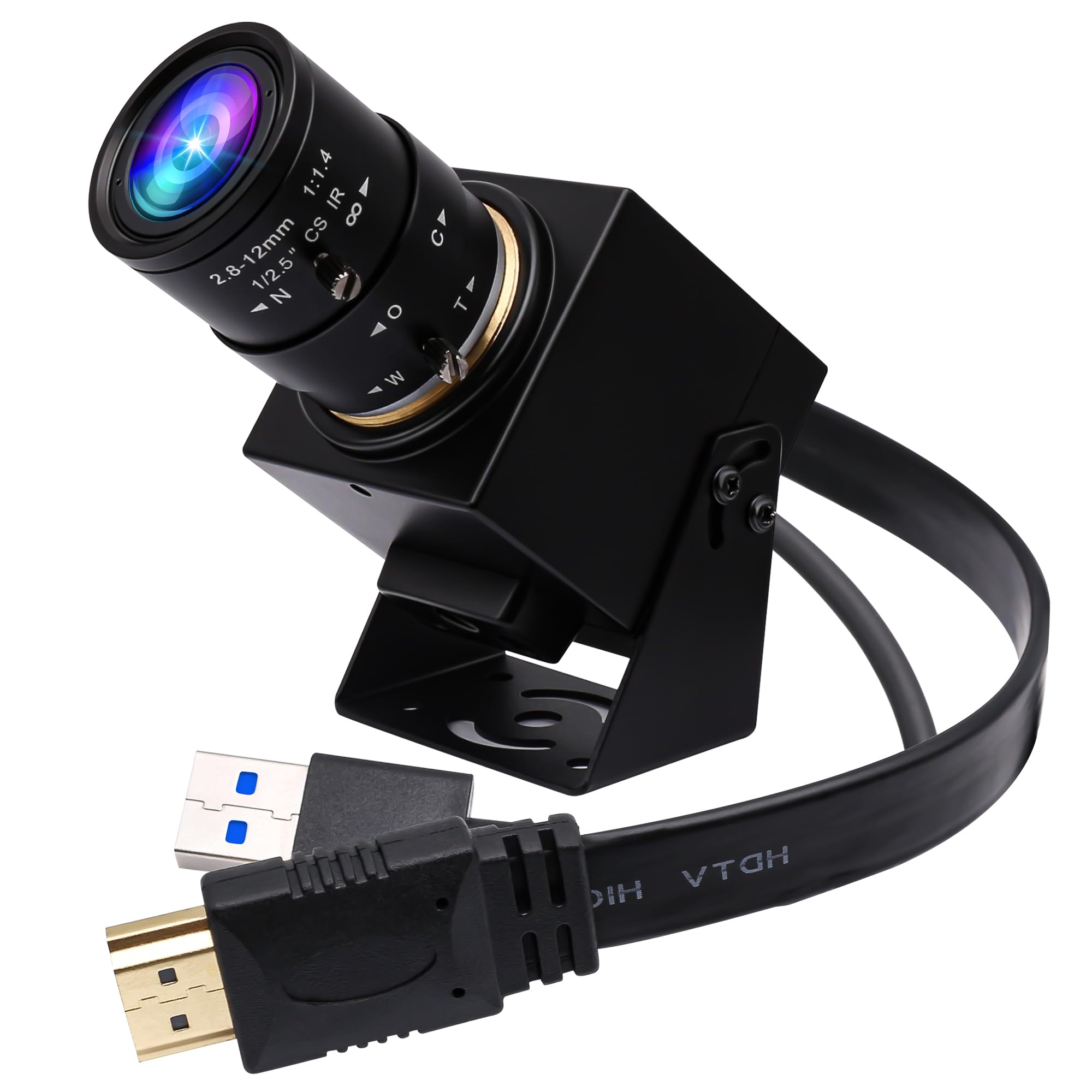 ELP 8MP USB カメラ 5-50mm ELP 8MP USB Camera with Varifocal Lens for CCTV Security
