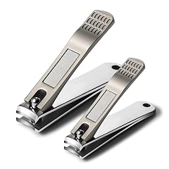 BEZOX Nails Clipper Ergonomic Toenail and Fingernail Clipper with Non-slip Design Professional Nail Cutter for Men and Women