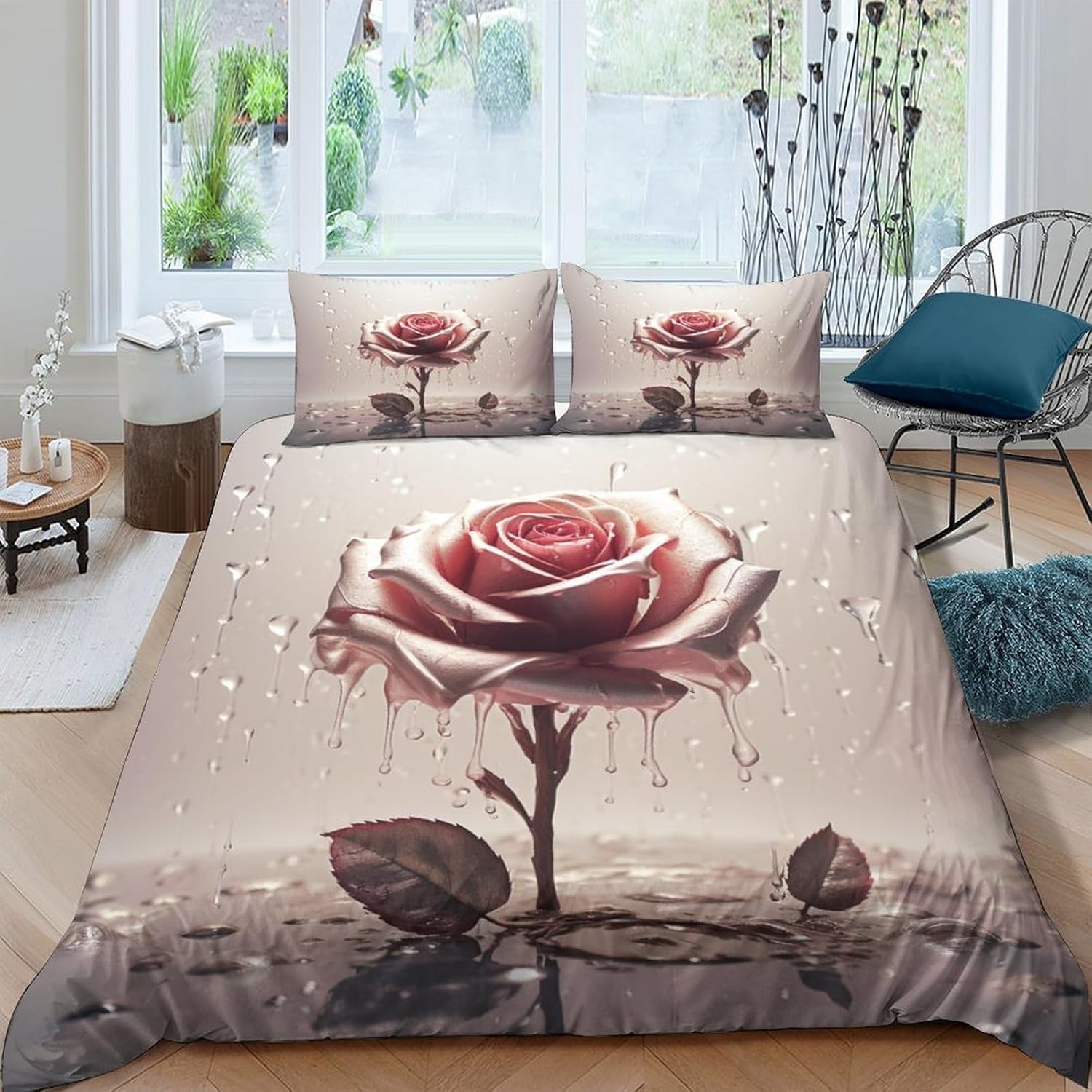 Housse de couette 135x200 cm pour transformer votre chambre en cocon fleuri