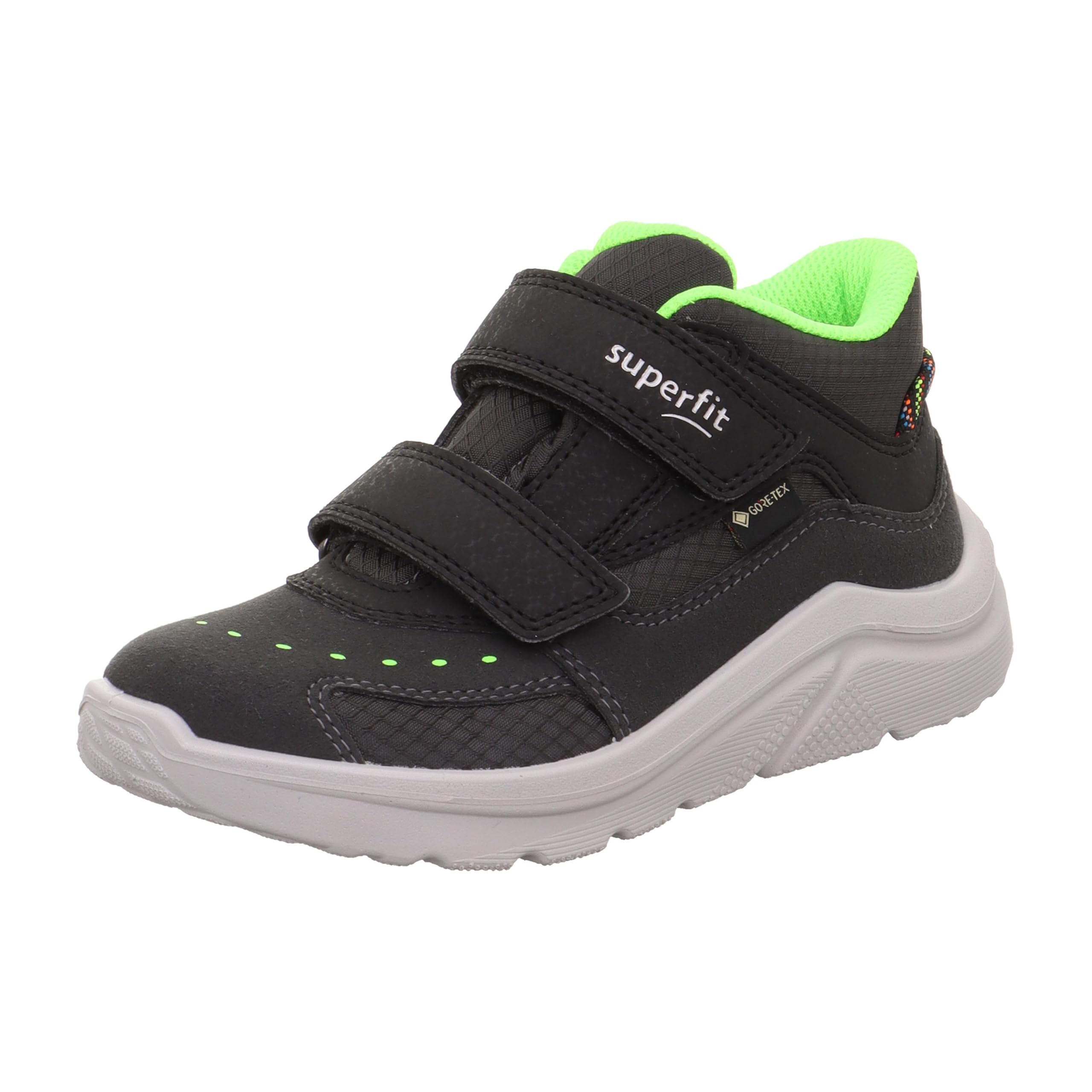 Superfit Boys Kicks Leicht gefütterte Gore-Tex Sneaker, GRAU/HELLGRÜN 2000