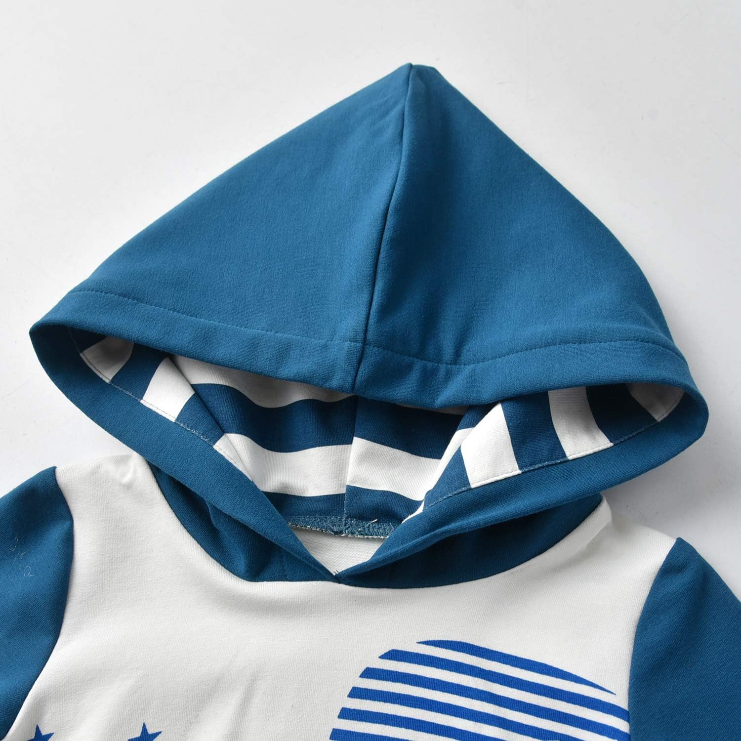 Toddler Infant Baby Boy Clothes Animal Style Long Sleeve Hoodie Tops Sweatsuit Pants Outfit Set - Image 3