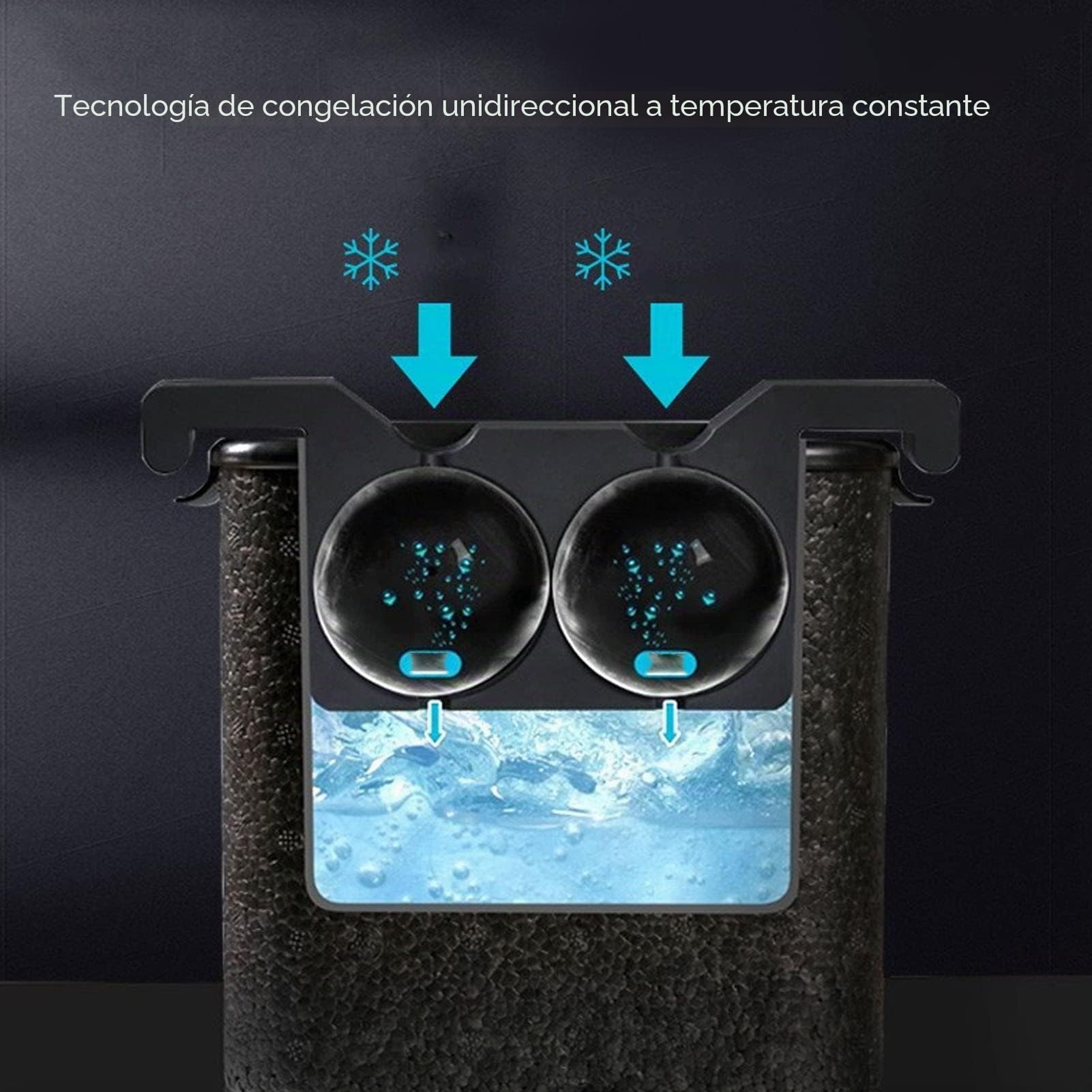 TOPINCN Fabricante de Bolas de Hielo Transparente, Fabricante de Bolas de Hielo de Whisky de Silicona ABS, Fabricante de Bolas de Hielo Transparente de 2 Agujeros, Molde para Hacer Bolas