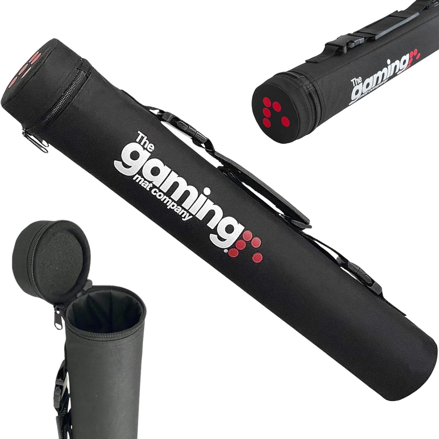 The Gaming Mat Company Deluxe 19.7” x 3.6” TCG Playmat Tube & Carry Case for YuGiOh, Magic The Gathering, Pokemon TCG Gaming Mats - Mat Case Playmat Holder & Game Mat tube or Playmat Container