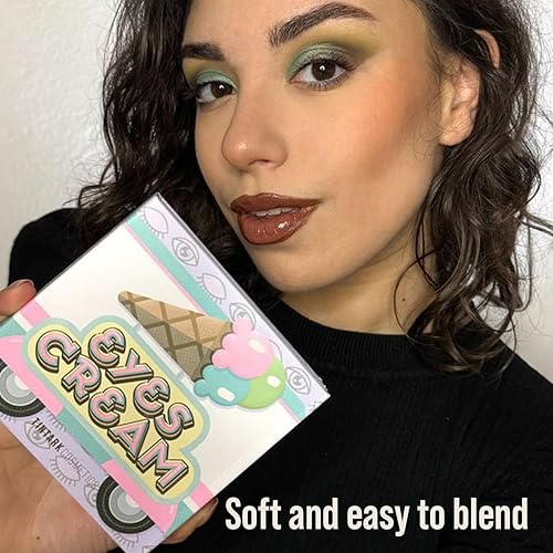 Miniatura 8 de Paleta de sombra de ojos en crema de ojos, paleta de sombra de ojos azul, rosa, nude, marrón, brillantina, brillante, mate, paletas de sombra de