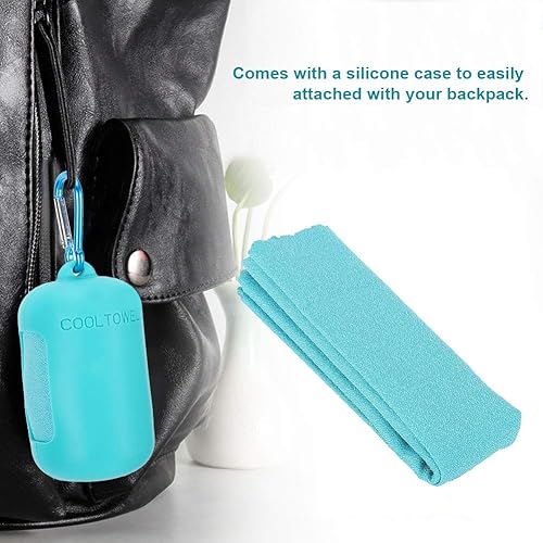 Miniatura 9 de Super Absorbent Microfiber Towel, 11.8x31.5in Ice Towel, Swimming Camping for Travel Gym