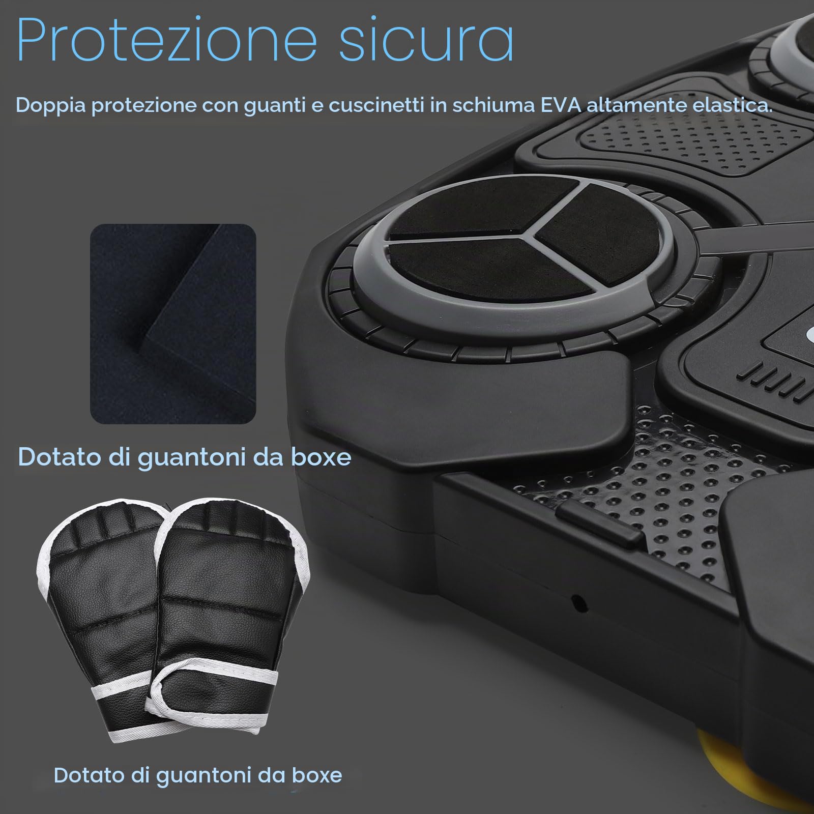 Macchina da Boxe Musicale per Bambini, Dispositivo di Allenamento per Boxe con Musica, Attrezzatura Elettronica per Boxe con Guantoni da Boxe per Bambini di 3+ Anni, Allenamento Domestico, Boxe da