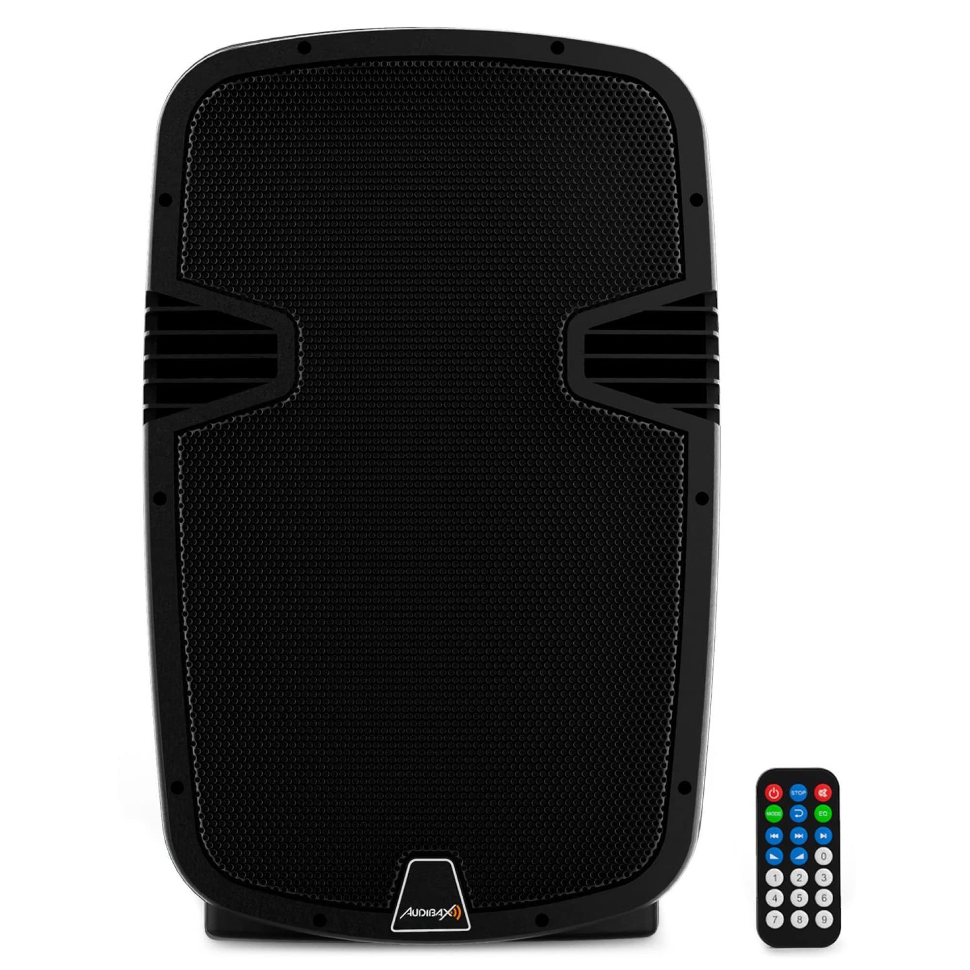 Audibax Arkansas 12 - Haut-Parleur avec Bluetooth Professionnel 12" - Puissance 600W - Enceite Amplifié - Connexion USB/SD - Télécommande Incluse - Haut-Parleur Bluetooth