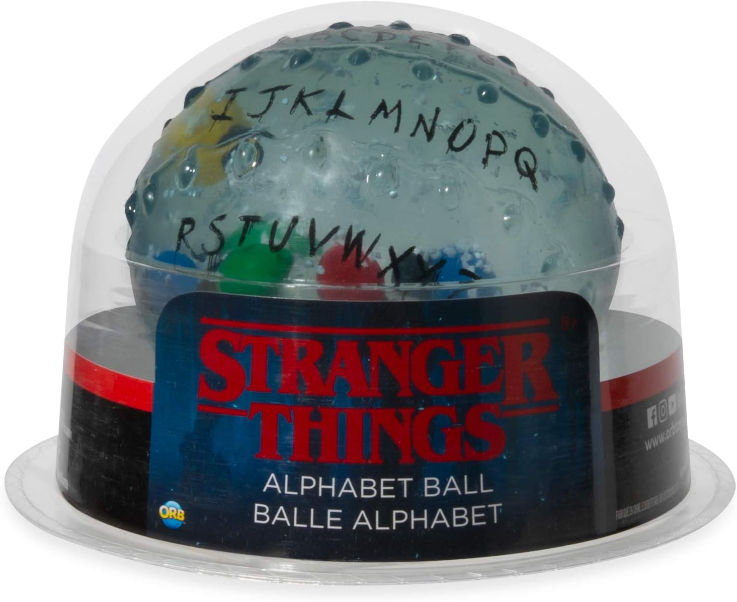 ORB Stranger Things Alphabet Ball (4.0"), Multi
